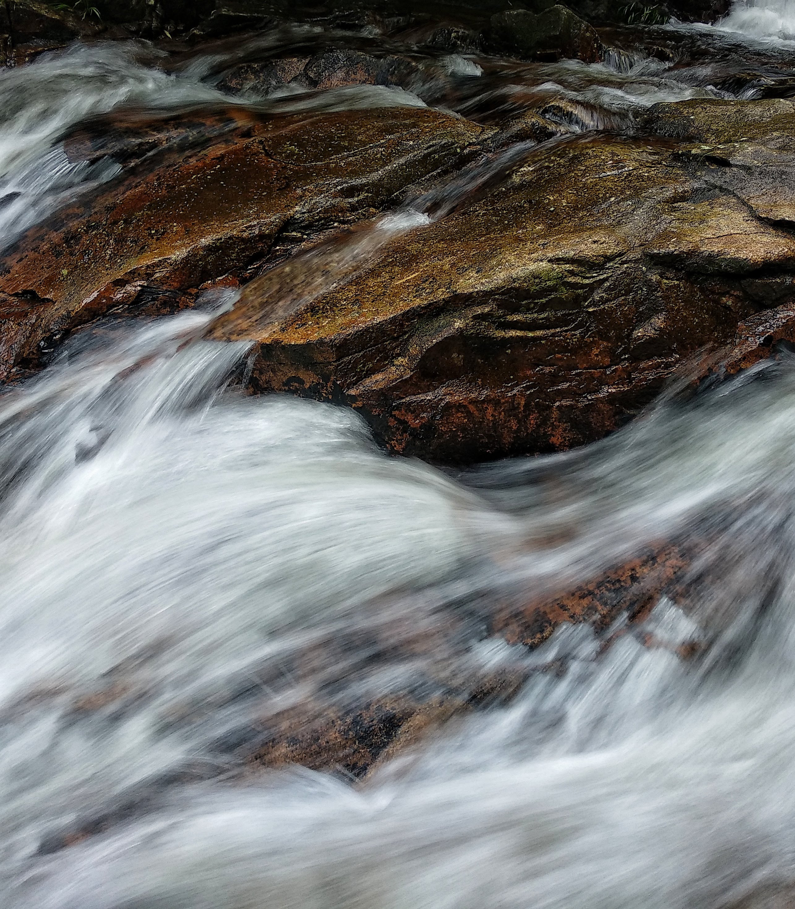 Long-exposure shot of small creek in Vietnam